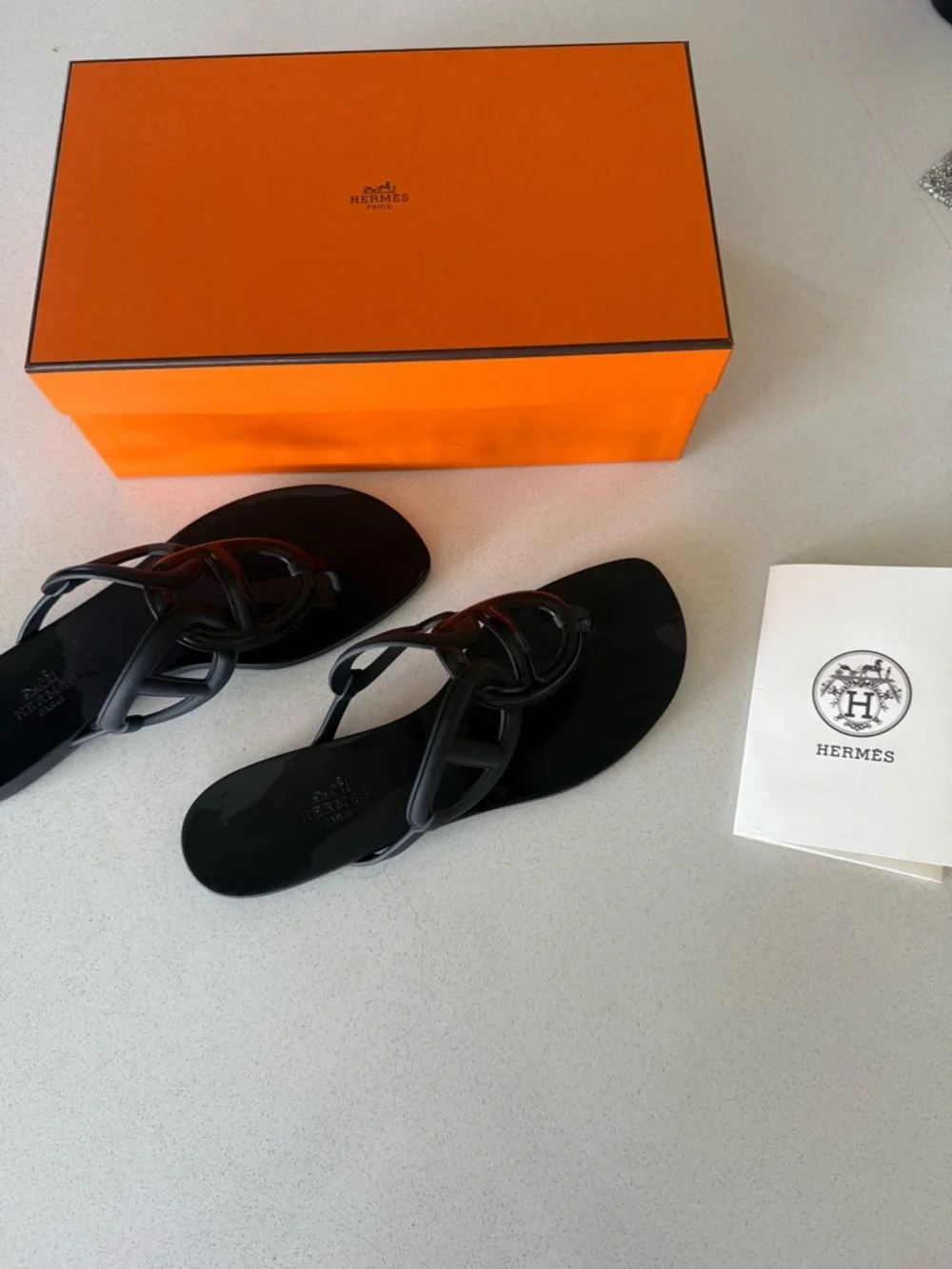 Hermes Authentic Rubber Womens Egerie Sandals - Picture 4 of 4